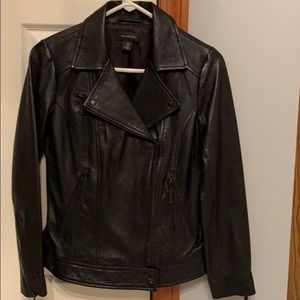 NWOT Halogen Women’s Leather Moto Jacket